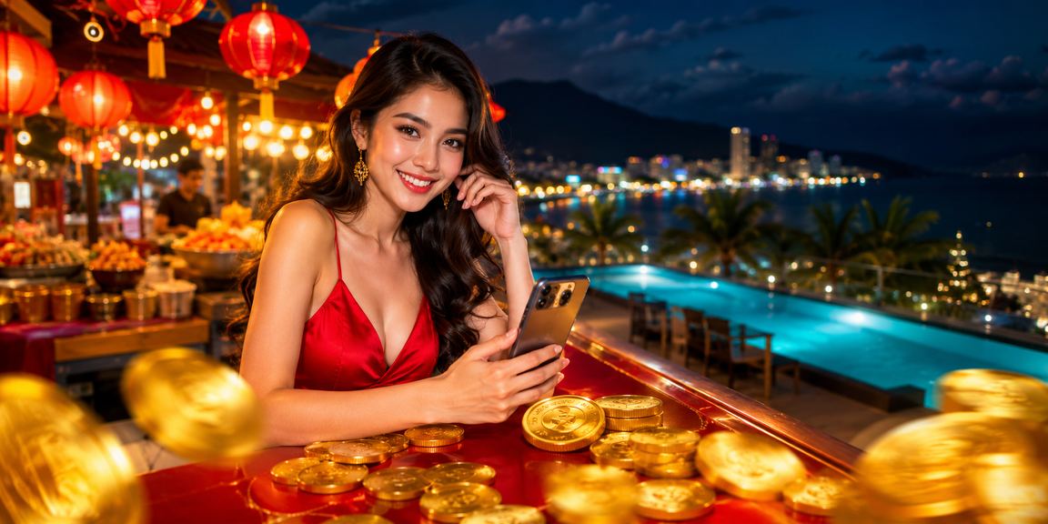 Phong cảnh chợ đêm giải trí casino tại Nha Trang